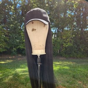30 inch baseball cap wig